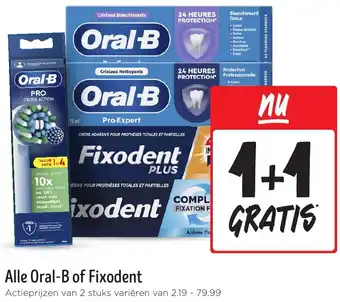 Jumbo Alle Oral-B of Fixodent aanbieding
