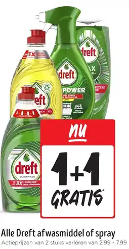 Jumbo Alle Dreft afwasmiddel of spray aanbieding
