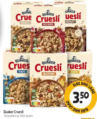 Jumbo Quaker Cruesli aanbieding