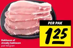 Nettorama Bakbacon of streaky bakbacon aanbieding