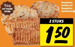 Nettorama Kaas Uien-kruiers of Beemster kaasbroodje aanbieding