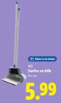 Lidl Stoffer en blik aanbieding