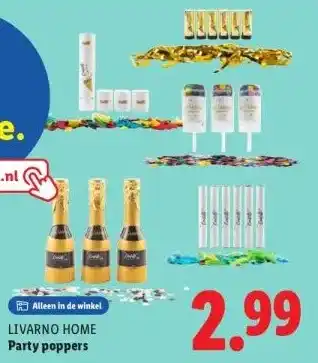 Lidl Party poppers aanbieding