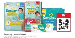 Jumbo Pampers luiers, broekjes of doekjes aanbieding