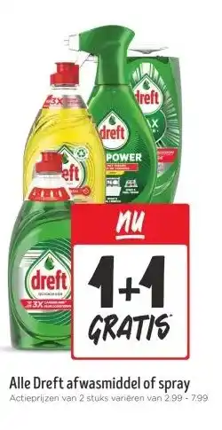 Jumbo Alle Dreft afwasmiddel of spray aanbieding