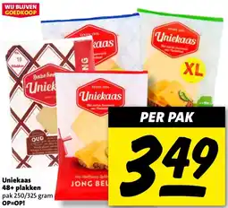 Nettorama Uniekaas 48+ plakken aanbieding