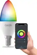Bol.com Calex Smart LED Lamp - Slimme Verlichting - E14 - Wifi Bulb - Dimbaar - RGB en Wit licht - 4.9W aanbieding