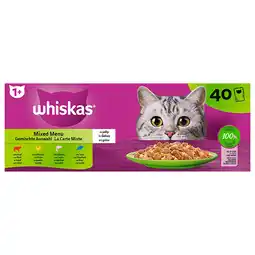 Van Cranenbroek Whiskas 1+ natvoer mix 40 stuks aanbieding