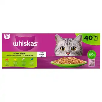 Van Cranenbroek Whiskas 1+ natvoer mix 40 stuks aanbieding