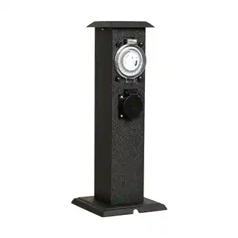 Van Cranenbroek Sokkel tuincontact + timer 2x230V NL Diamant aanbieding