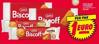 Nettorama Lotus biscoff of sandwich aanbieding