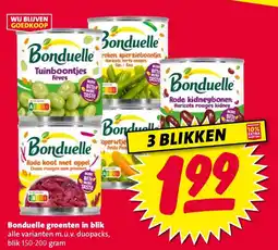 Nettorama Bonduelle groenten in blik aanbieding