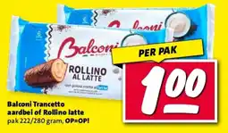 Nettorama Balconi Trancetto aardbei of Rollino latte aanbieding