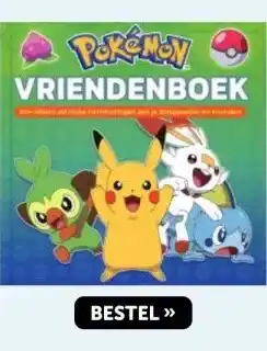 Boekenvoordeel POKEMON VRIENDENBOEK aanbieding