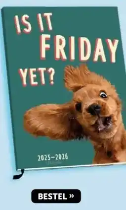 Boekenvoordeel IS IT FRIDAY YET? 2025-2026 agenda aanbieding