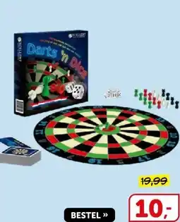 Boekenvoordeel Darts 'n Dice aanbieding