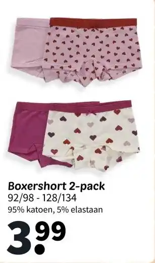 Wibra Boxershort 2-pack aanbieding