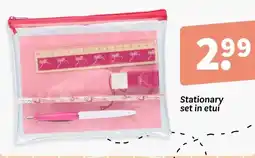 Wibra Stationary set in etui aanbieding