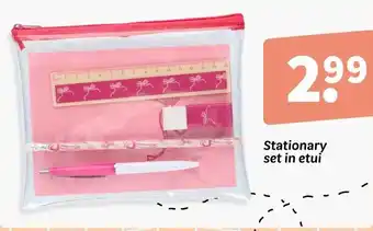 Wibra Stationary set in etui aanbieding
