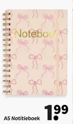 Wibra A5 Notitieboek aanbieding