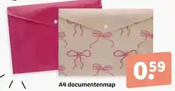 Wibra A4 documentenmap aanbieding