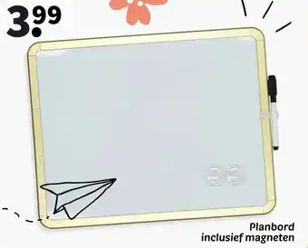 Wibra Planbord inclusief magneten aanbieding