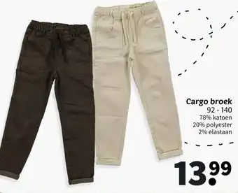 Wibra Cargo broek aanbieding