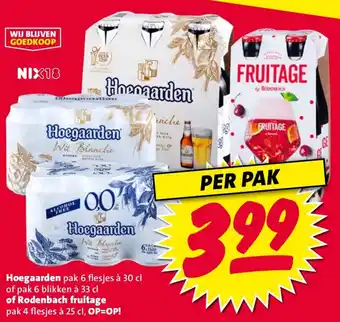 Nettorama Hoegaarden of Rodenbach fruitage aanbieding