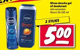 Nettorama Nivea douche gel of deodorant aanbieding