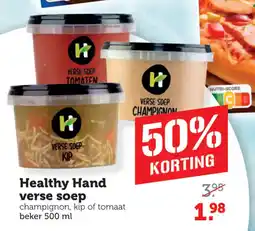 Coop Healthy Hand verse soep aanbieding