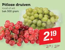 Coop Pitloze druiven aanbieding