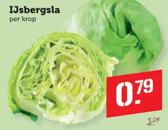 Coop IJsbergsla aanbieding