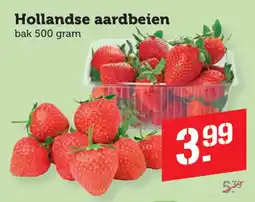 Coop Hollandse aardbeien aanbieding