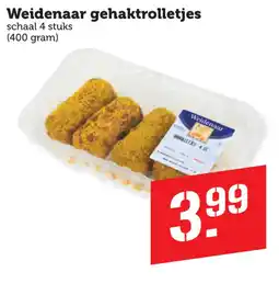 Coop Weidenaar gehaktrolletjes aanbieding