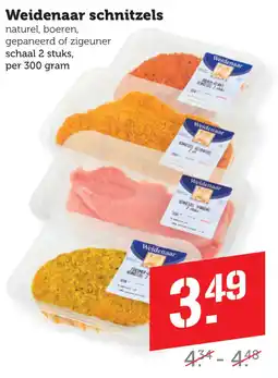 Coop Weidenaar schnitzels aanbieding