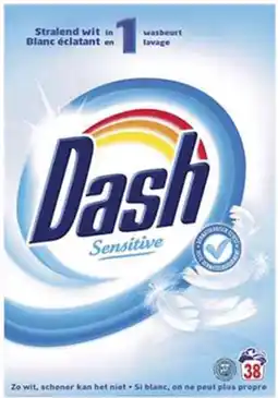 Bol.com Dash - Waspoeder - Sensitive Stralend Wit - 247 kg (38 wasbeurten) aanbieding