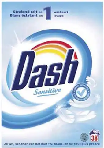 Bol.com Dash - Waspoeder - Sensitive Stralend Wit - 247 kg (38 wasbeurten) aanbieding