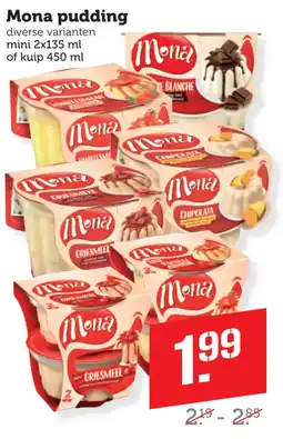 Coop Mona pudding aanbieding