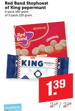 Coop Red Band Stophoest of King pepermunt aanbieding