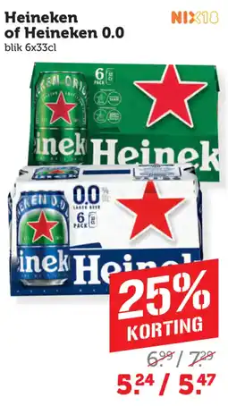 Coop Heineken of Heineken 0.0 aanbieding