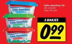 Boni Echte smeerkaas 20+ aanbieding