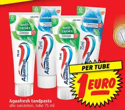 Boni Aquafresh tandpasta aanbieding