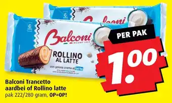Boni Balconi Trancetto aardbei of Rollino latte aanbieding