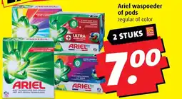 Boni Ariel waspoeder of pods aanbieding