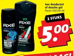 Boni Axe deodorant of douche gel aanbieding