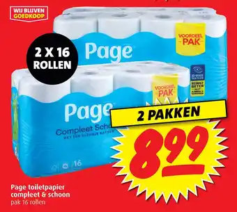 Boni Page toiletpapier compleet & schoon aanbieding