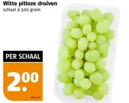 Poiesz Witte pitloze druiven aanbieding