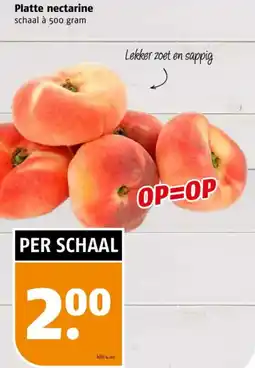 Poiesz Platte nectarine aanbieding