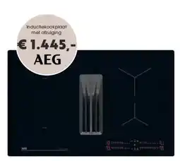 Superkeukens Inductiekookplaat met afzuiging aanbieding