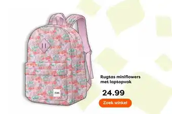 The Read Shop Rugtas miniflowers met laptopvak aanbieding